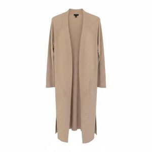 Talbots tan/beige wool long open cardigan size M/L